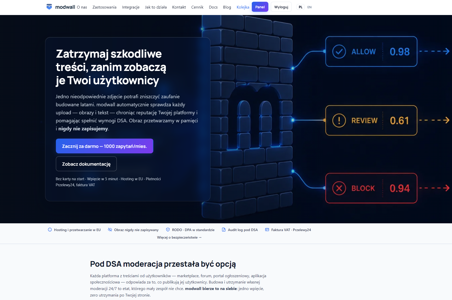 modwall – Content-Moderation als API
